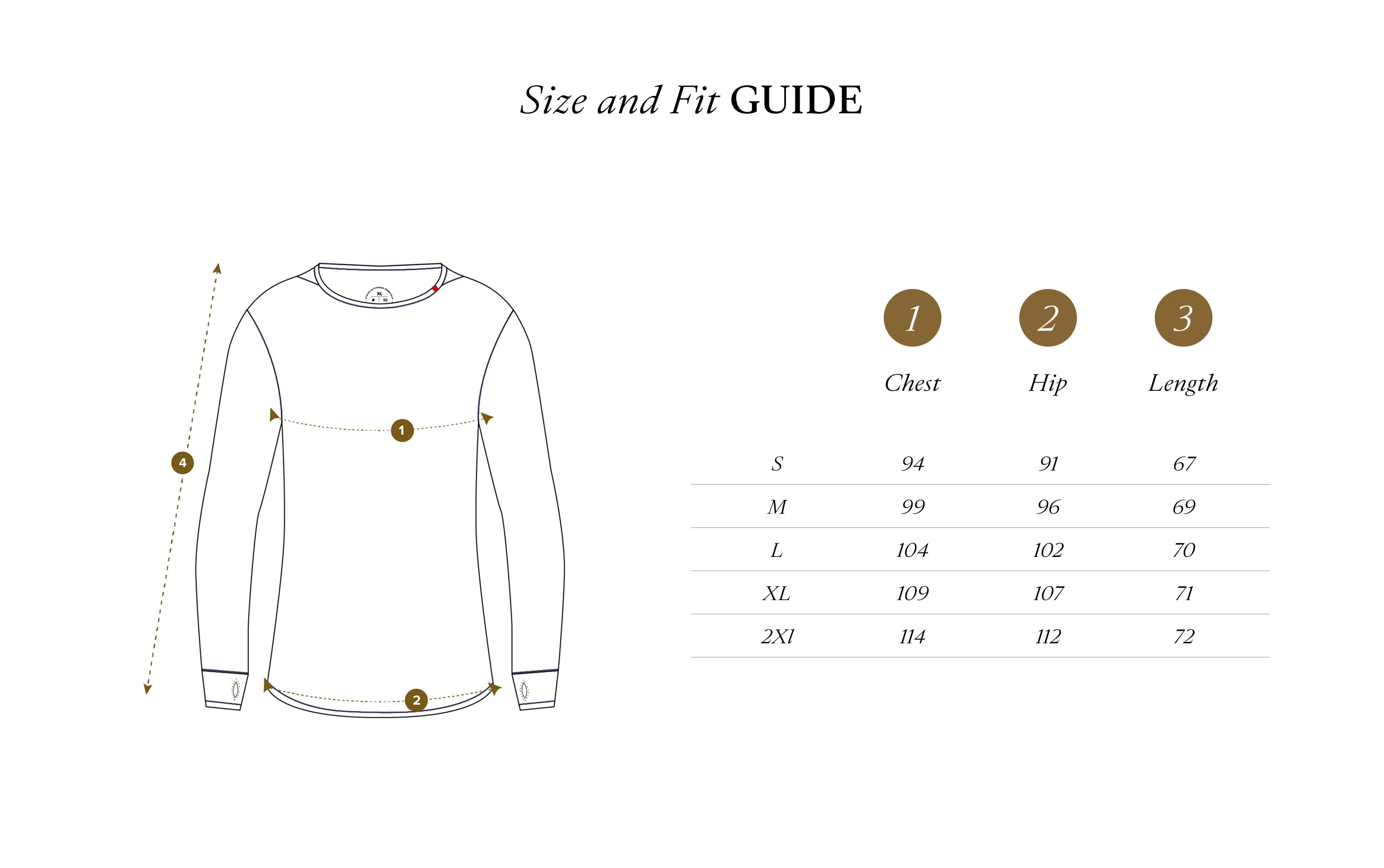 Size Chart CM