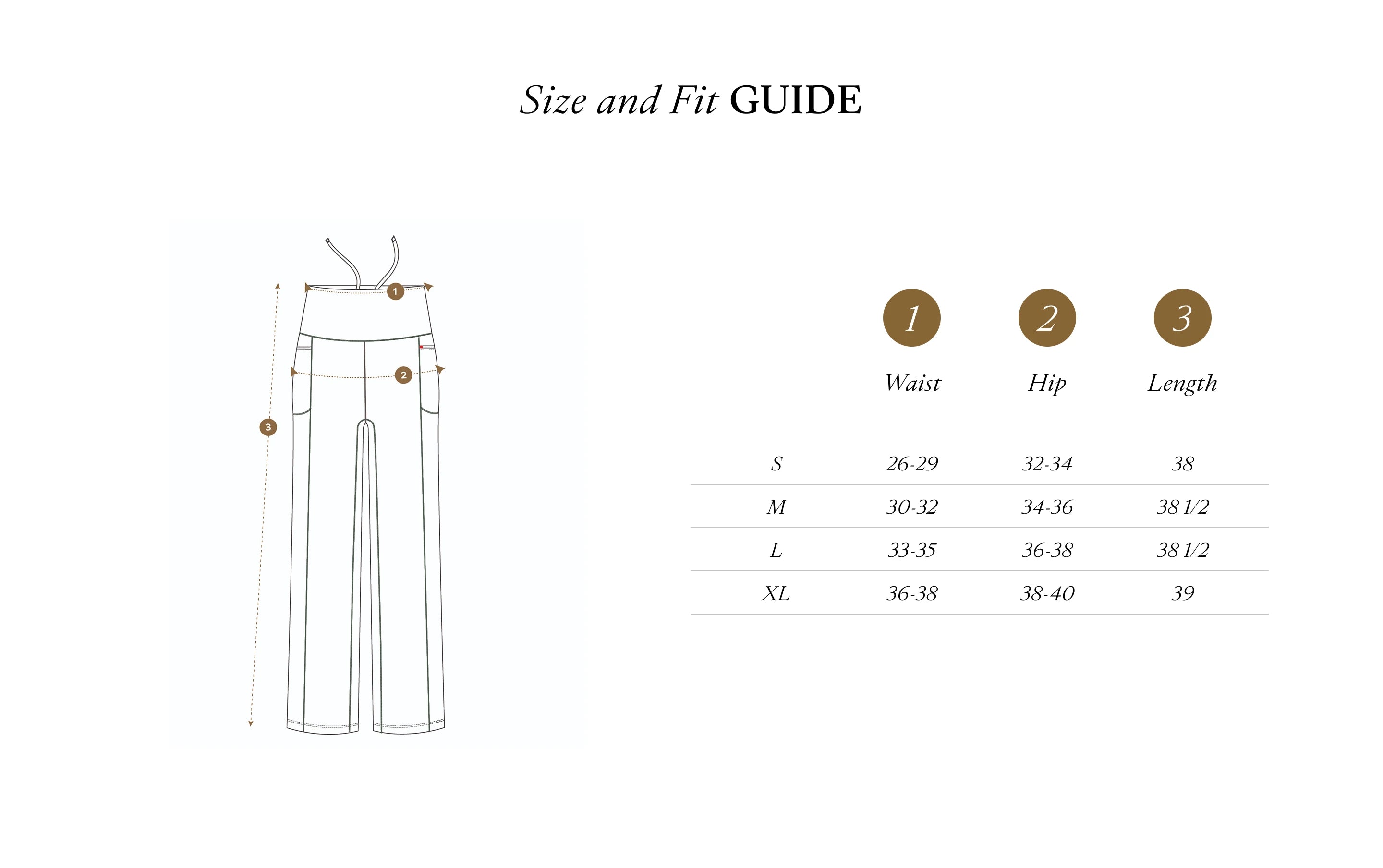 Size Chart IN