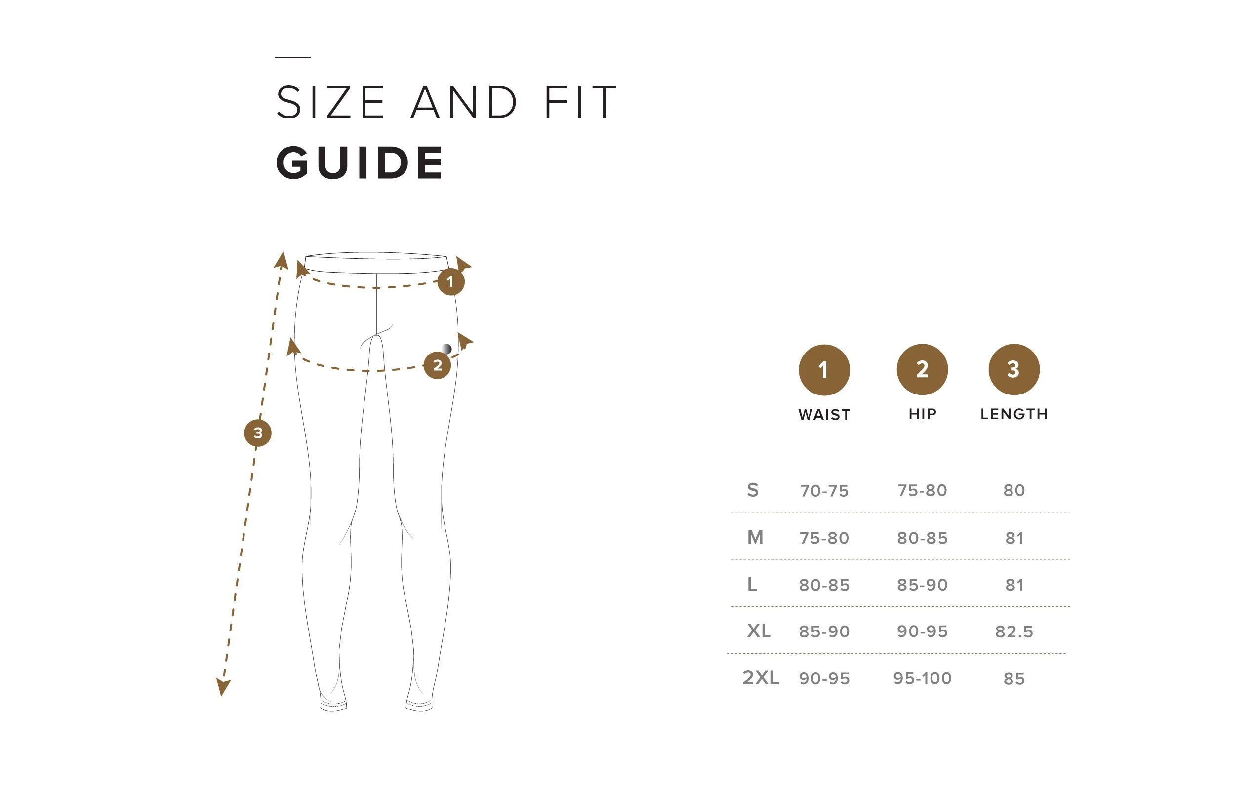 Size Chart CM