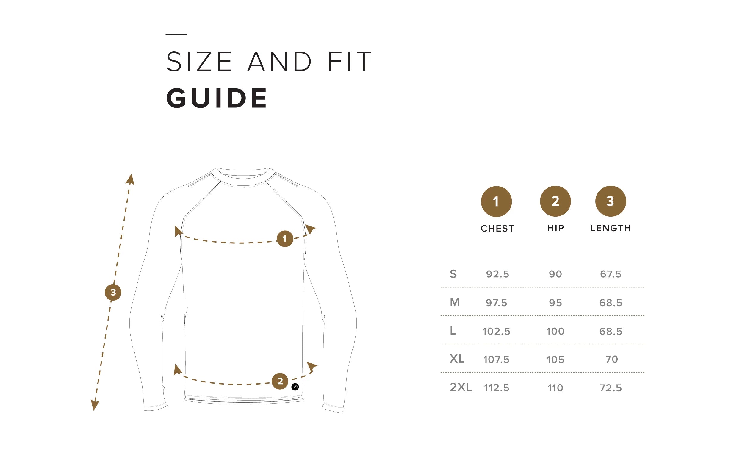 Size Chart CM