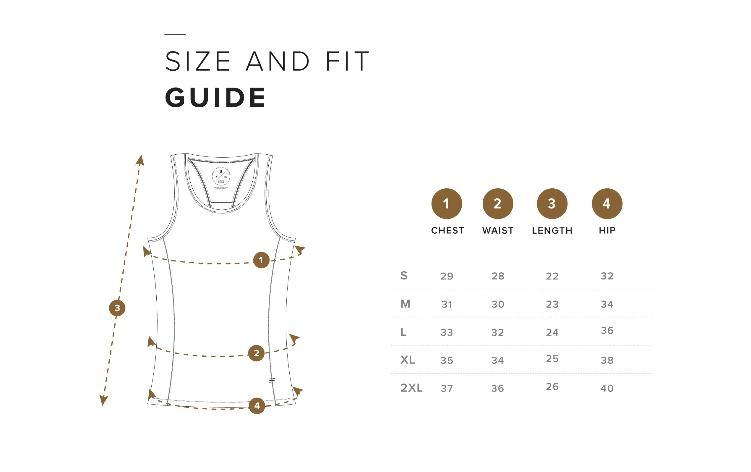 Size Chart IN