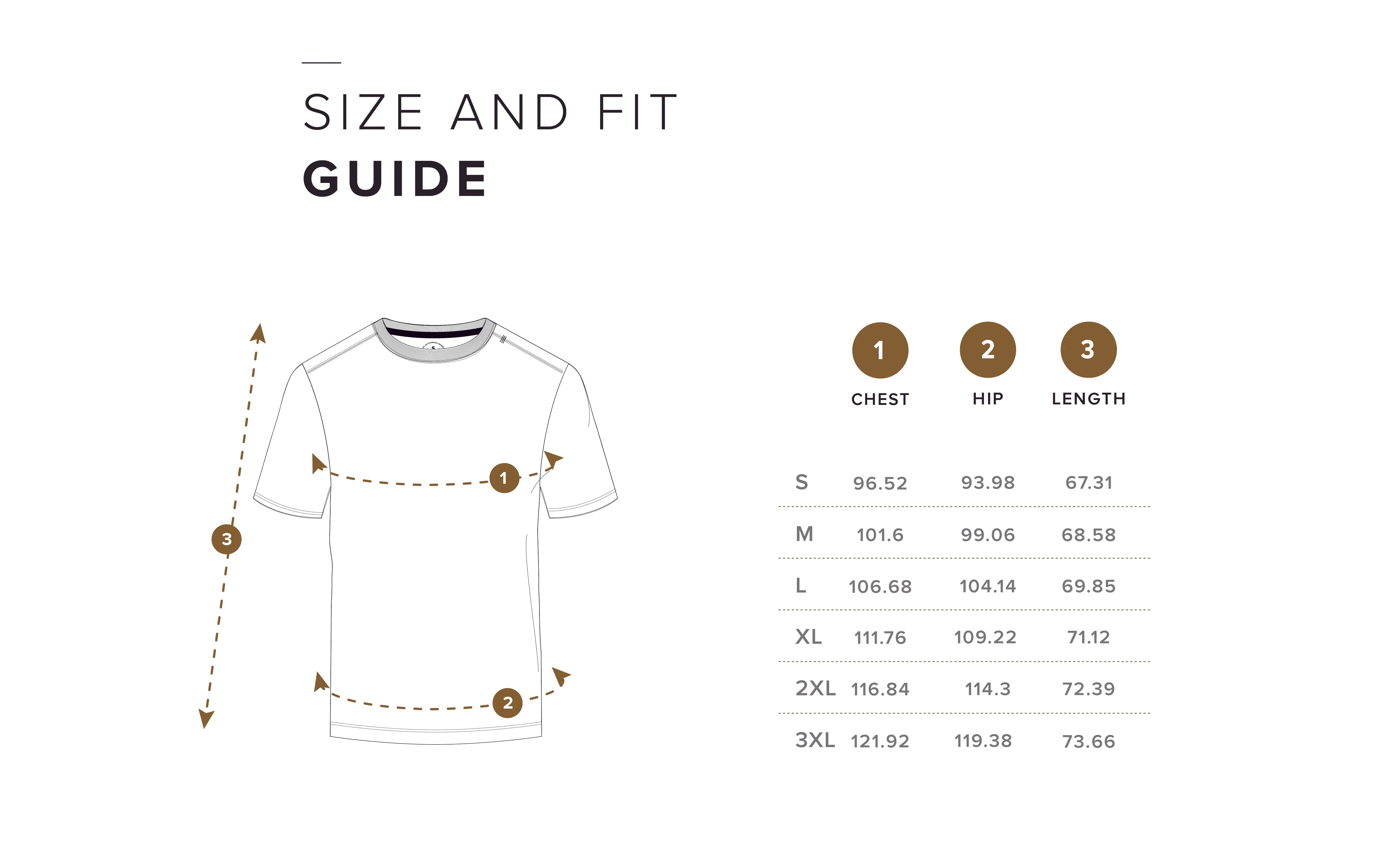 Size Chart CM