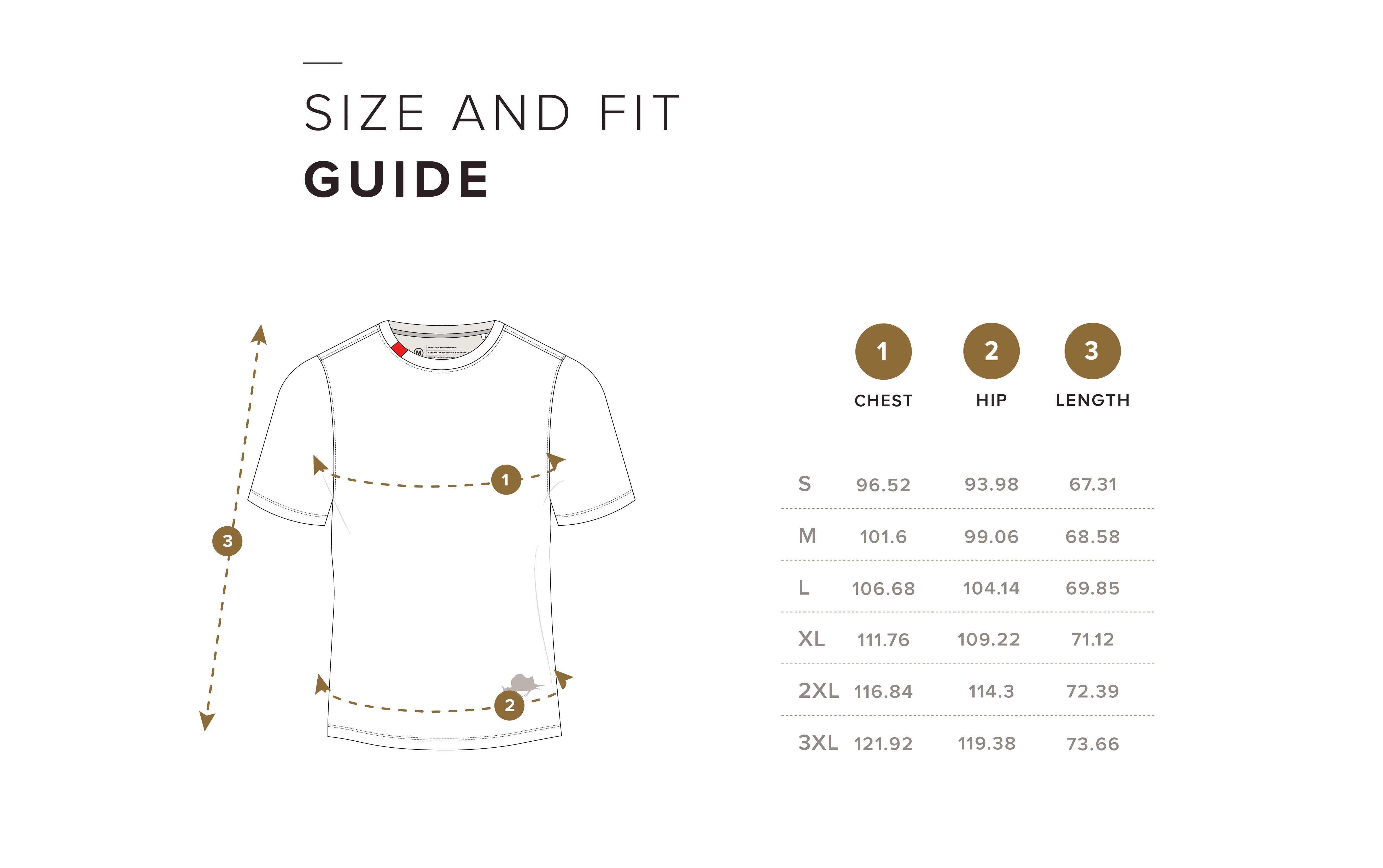 Size Chart CM