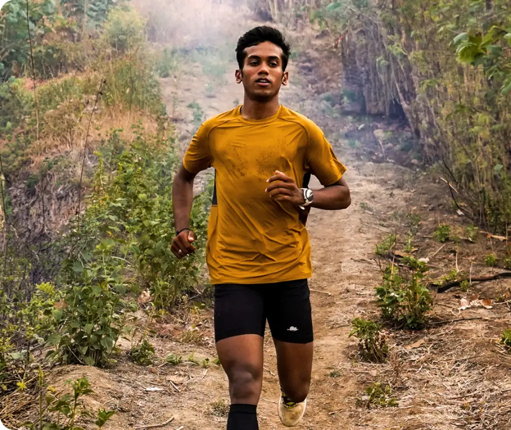 Podium finish and India’s fastest short trail run record 25 Km at Mawla Ghaati Ultra in 2:30:00.