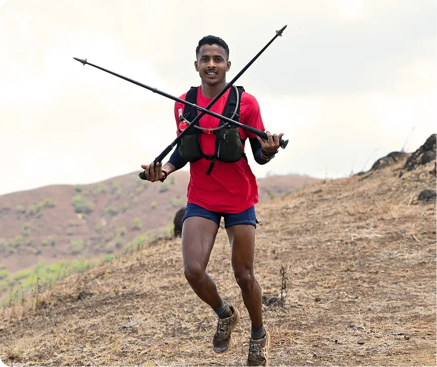 50 Km Podium Finisher at <br>Mawla Ghati Ultra